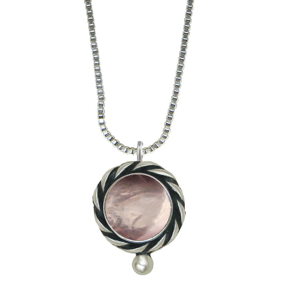 Sterling Silver Little Rose Quartz Pendant Necklace